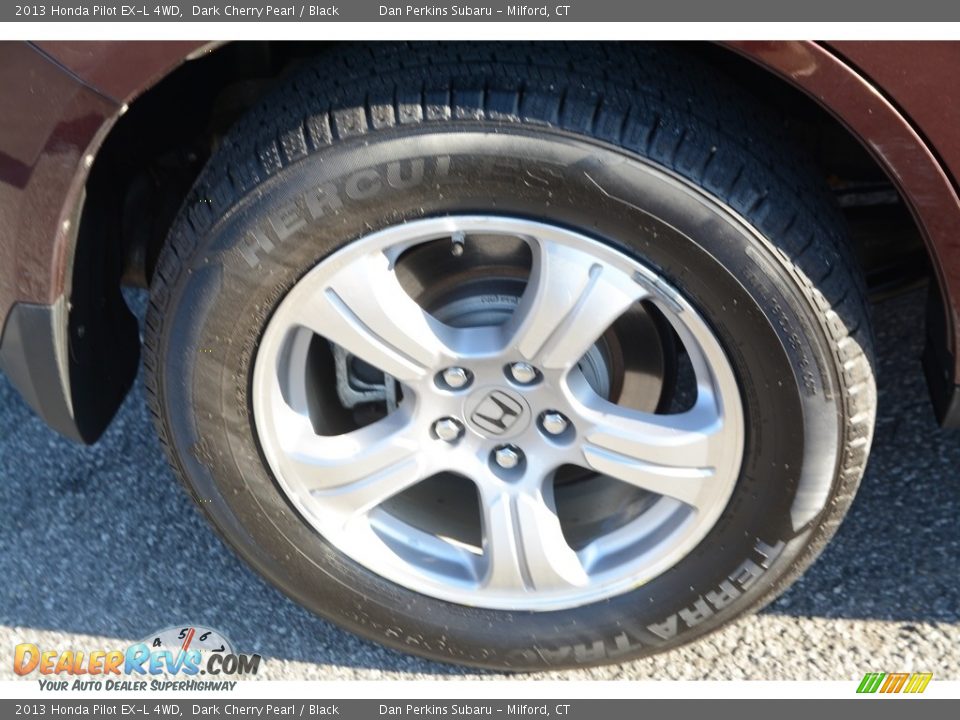 2013 Honda Pilot EX-L 4WD Dark Cherry Pearl / Black Photo #26