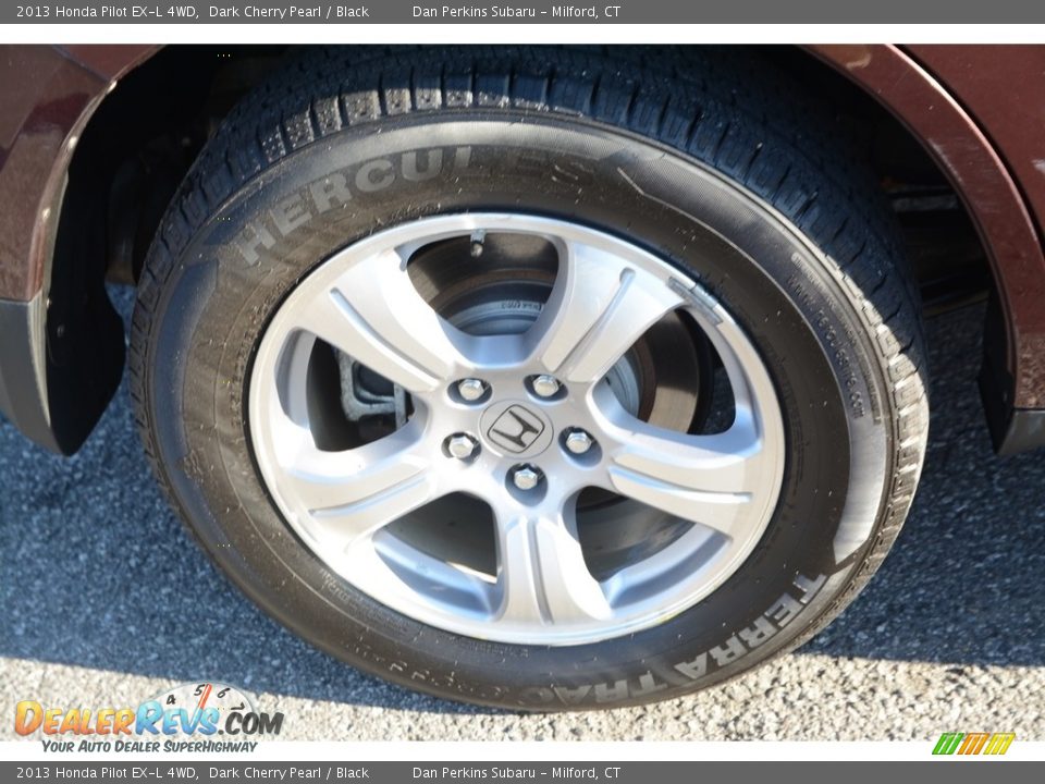 2013 Honda Pilot EX-L 4WD Dark Cherry Pearl / Black Photo #27