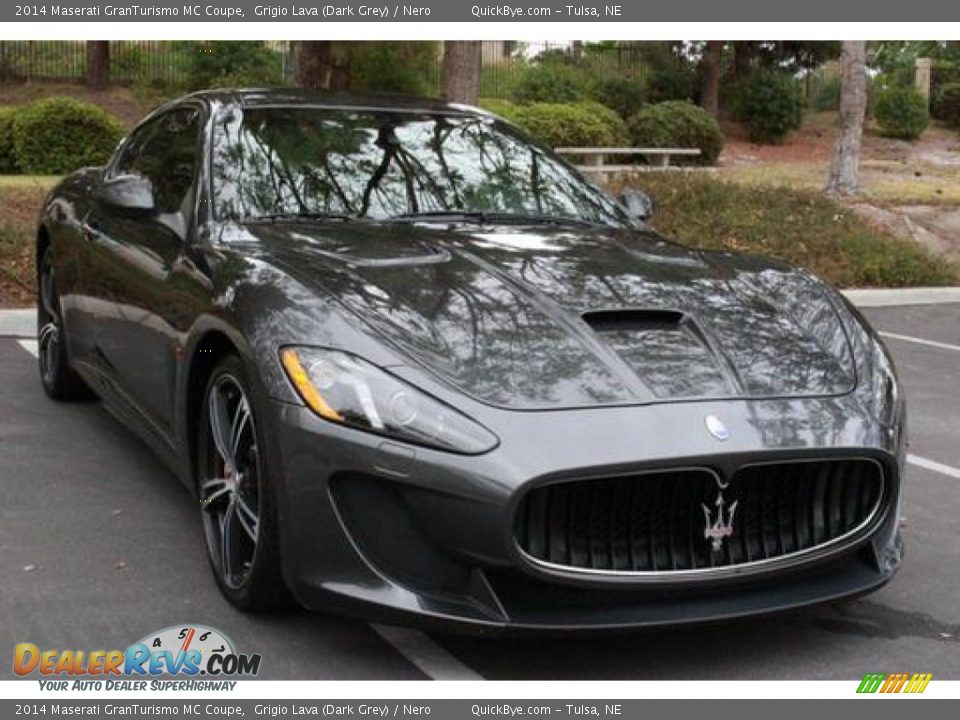 2014 Maserati GranTurismo MC Coupe Grigio Lava (Dark Grey) / Nero Photo #2