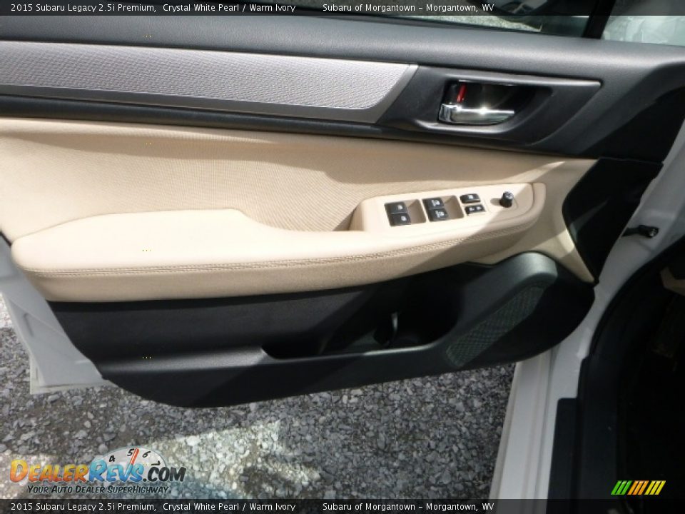 2015 Subaru Legacy 2.5i Premium Crystal White Pearl / Warm Ivory Photo #14