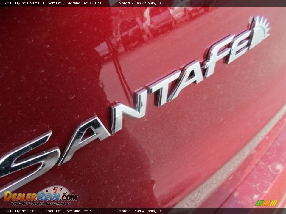 2017 Hyundai Santa Fe Sport FWD Serrano Red / Beige Photo #5