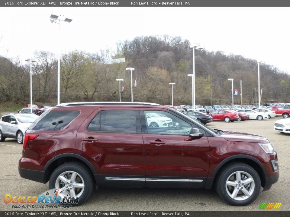 2016 Ford Explorer XLT 4WD Bronze Fire Metallic / Ebony Black Photo #1