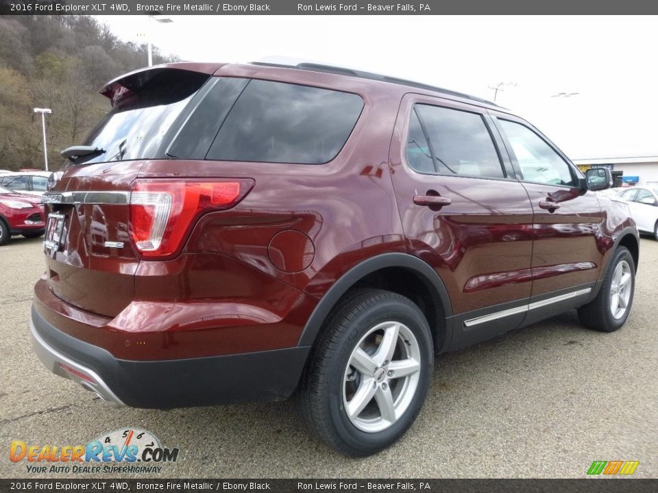 2016 Ford Explorer XLT 4WD Bronze Fire Metallic / Ebony Black Photo #2