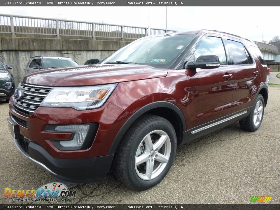 2016 Ford Explorer XLT 4WD Bronze Fire Metallic / Ebony Black Photo #6