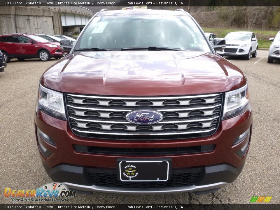 2016 Ford Explorer XLT 4WD Bronze Fire Metallic / Ebony Black Photo #7