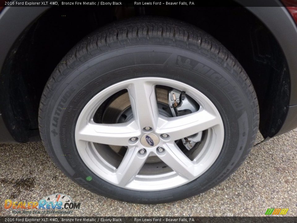 2016 Ford Explorer XLT 4WD Bronze Fire Metallic / Ebony Black Photo #9