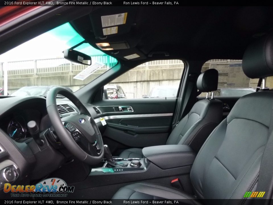 2016 Ford Explorer XLT 4WD Bronze Fire Metallic / Ebony Black Photo #10