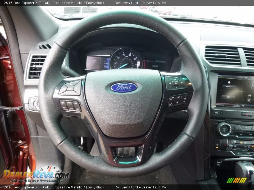 2016 Ford Explorer XLT 4WD Bronze Fire Metallic / Ebony Black Photo #17