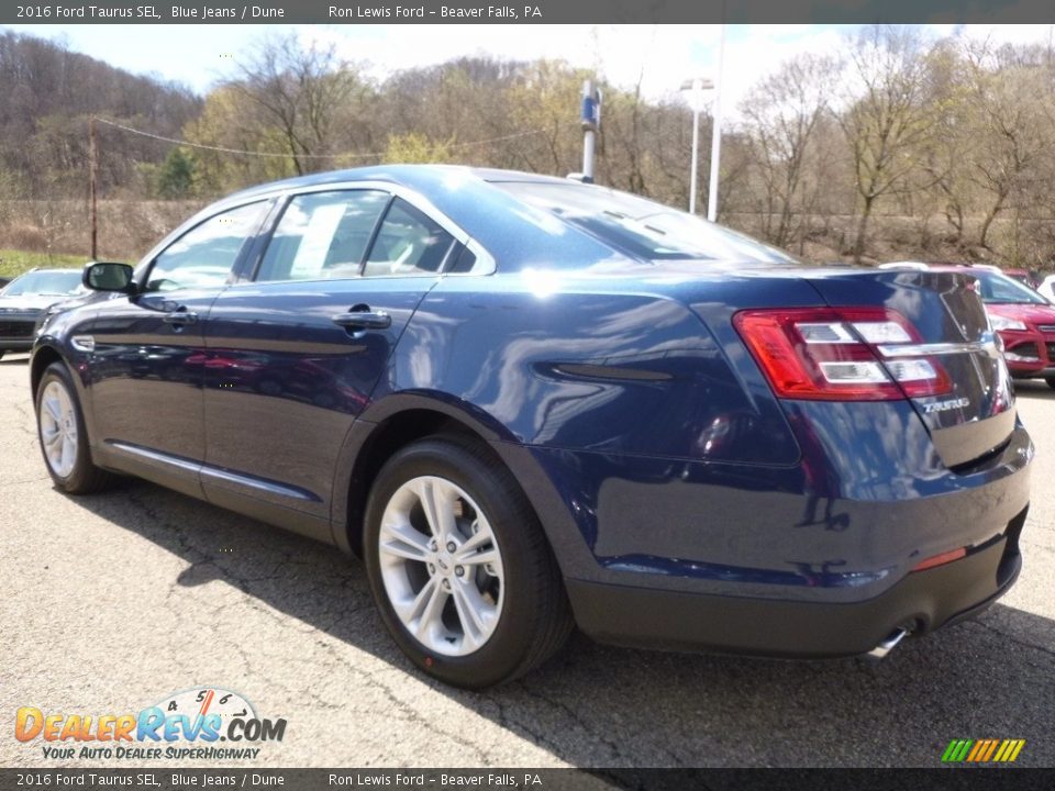 2016 Ford Taurus SEL Blue Jeans / Dune Photo #4