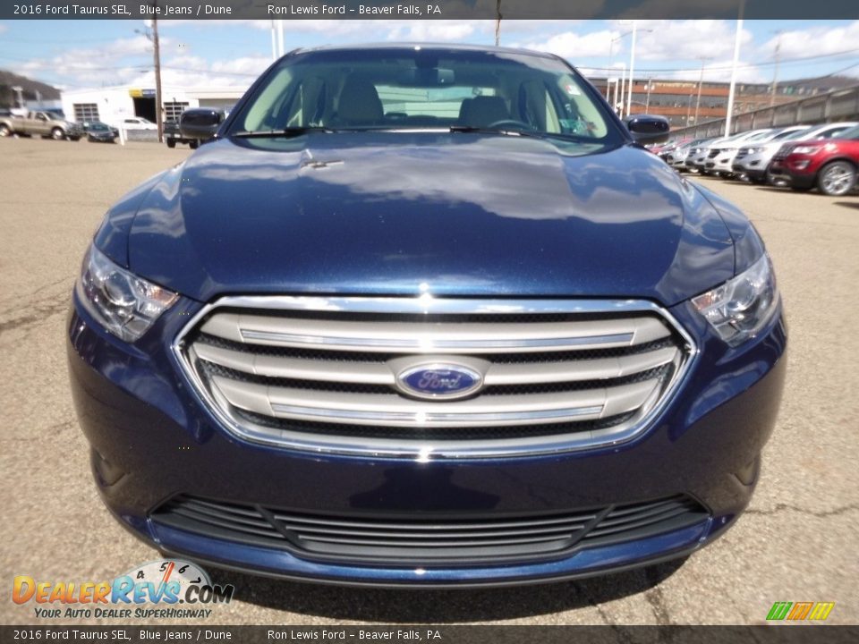 2016 Ford Taurus SEL Blue Jeans / Dune Photo #7