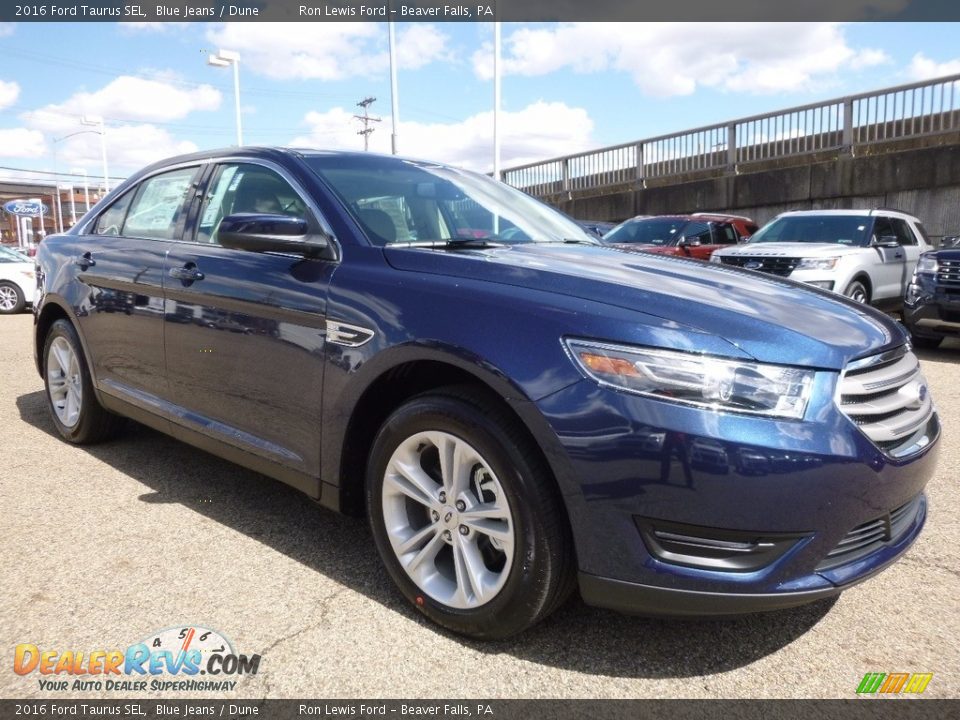 2016 Ford Taurus SEL Blue Jeans / Dune Photo #8