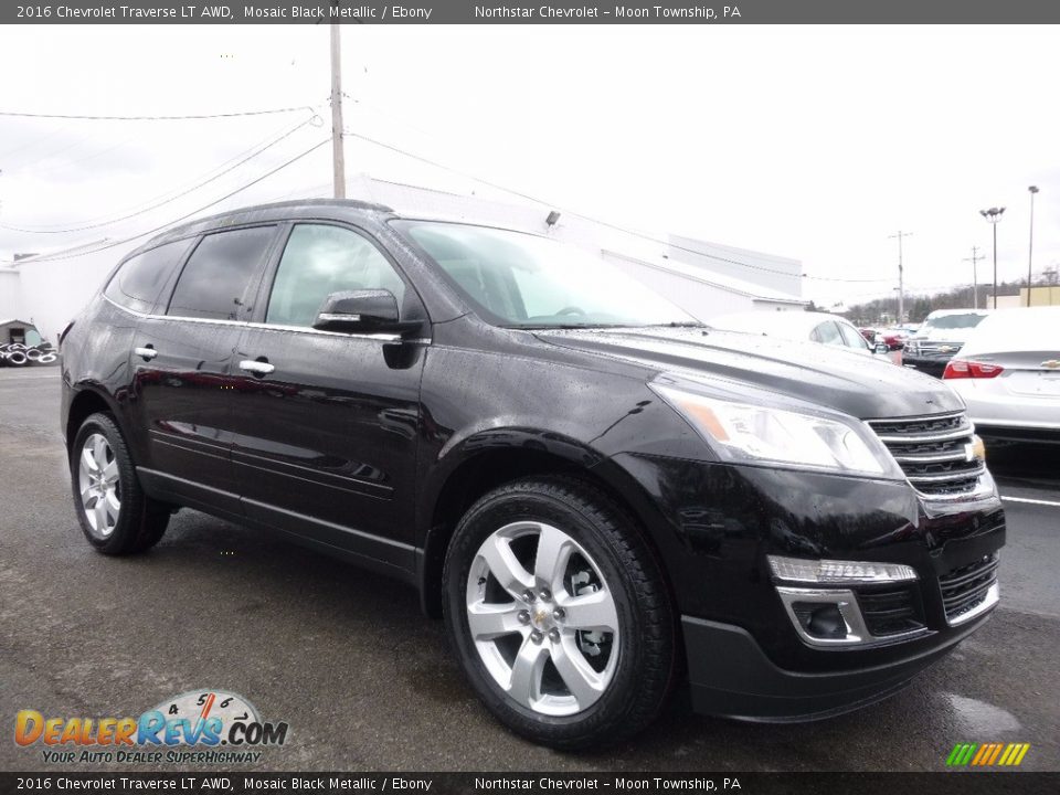2016 Chevrolet Traverse LT AWD Mosaic Black Metallic / Ebony Photo #3