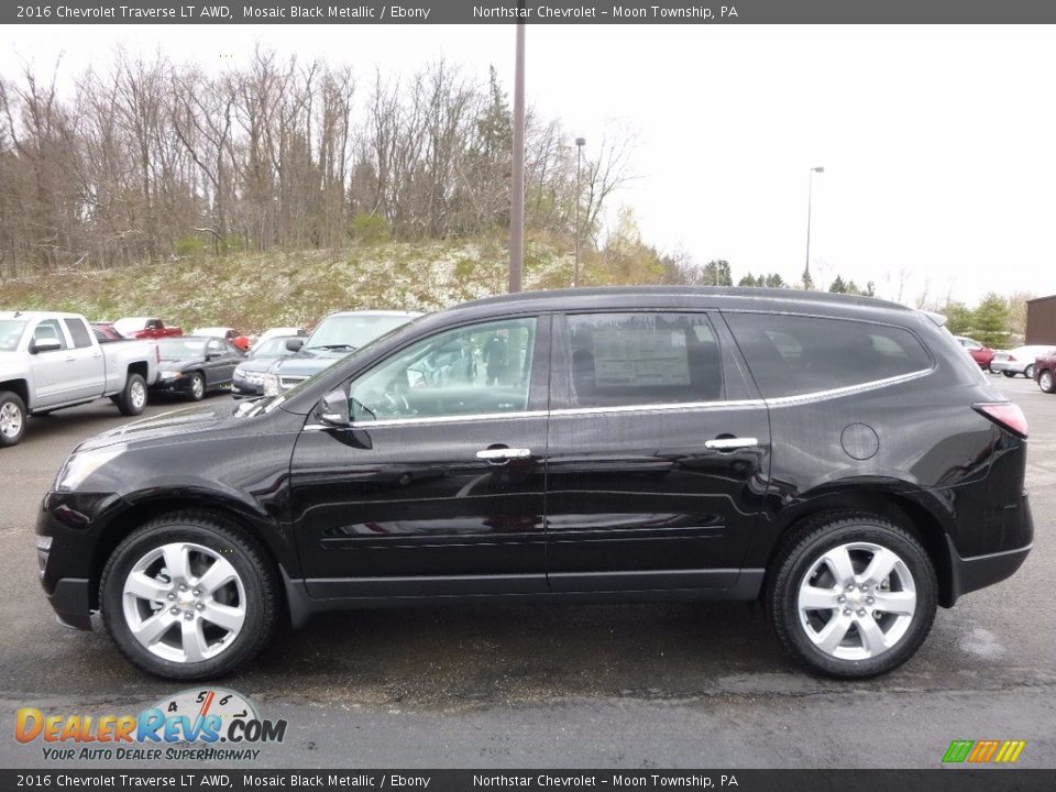 2016 Chevrolet Traverse LT AWD Mosaic Black Metallic / Ebony Photo #8