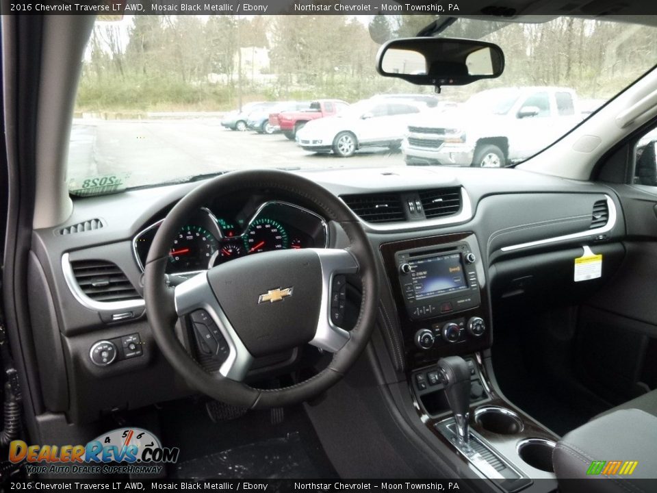 2016 Chevrolet Traverse LT AWD Mosaic Black Metallic / Ebony Photo #13