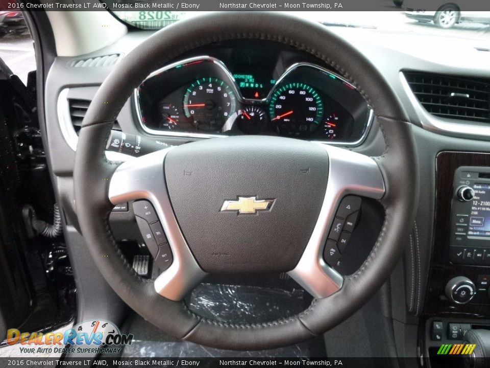 2016 Chevrolet Traverse LT AWD Mosaic Black Metallic / Ebony Photo #17