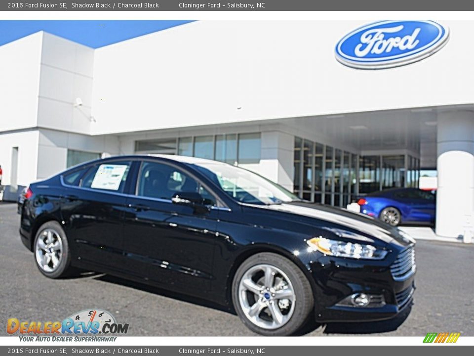 2016 Ford Fusion SE Shadow Black / Charcoal Black Photo #1