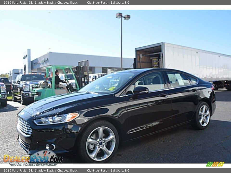 2016 Ford Fusion SE Shadow Black / Charcoal Black Photo #3