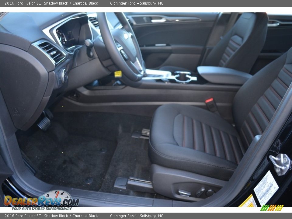 2016 Ford Fusion SE Shadow Black / Charcoal Black Photo #6