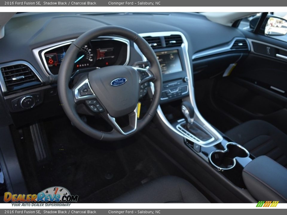 2016 Ford Fusion SE Shadow Black / Charcoal Black Photo #7