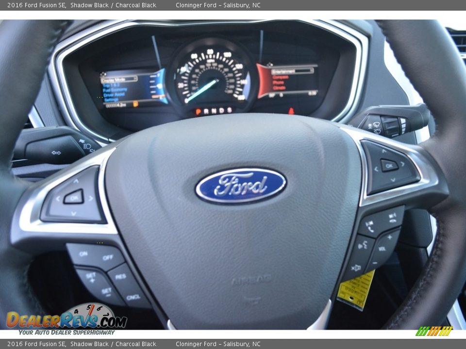 2016 Ford Fusion SE Shadow Black / Charcoal Black Photo #15