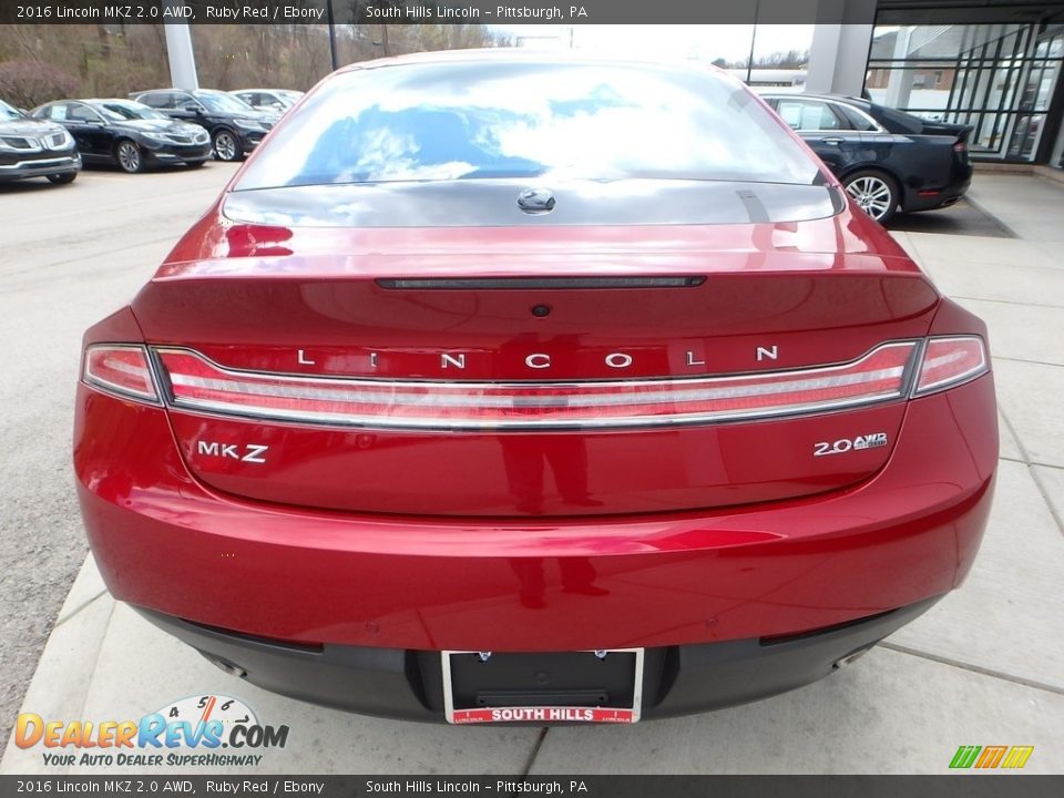 2016 Lincoln MKZ 2.0 AWD Ruby Red / Ebony Photo #4