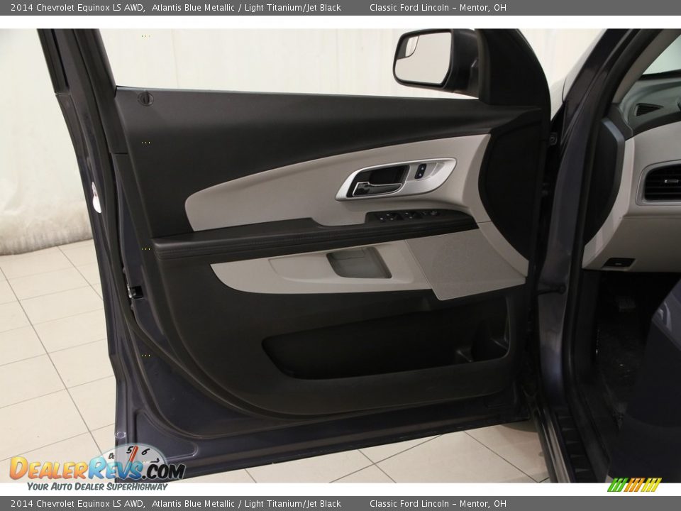 2014 Chevrolet Equinox LS AWD Atlantis Blue Metallic / Light Titanium/Jet Black Photo #4