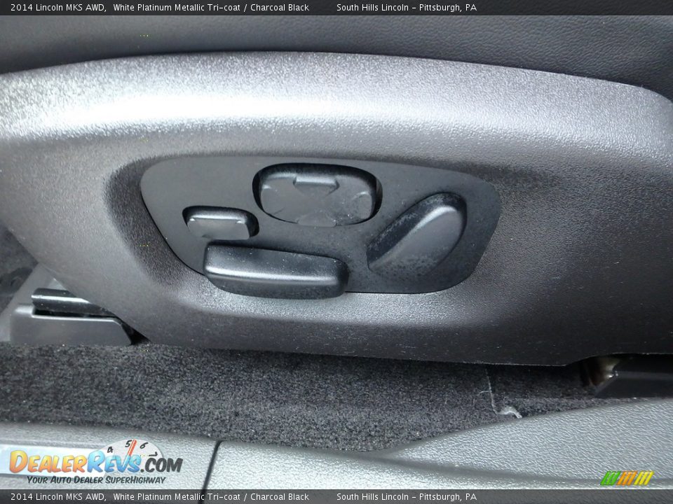2014 Lincoln MKS AWD White Platinum Metallic Tri-coat / Charcoal Black Photo #20