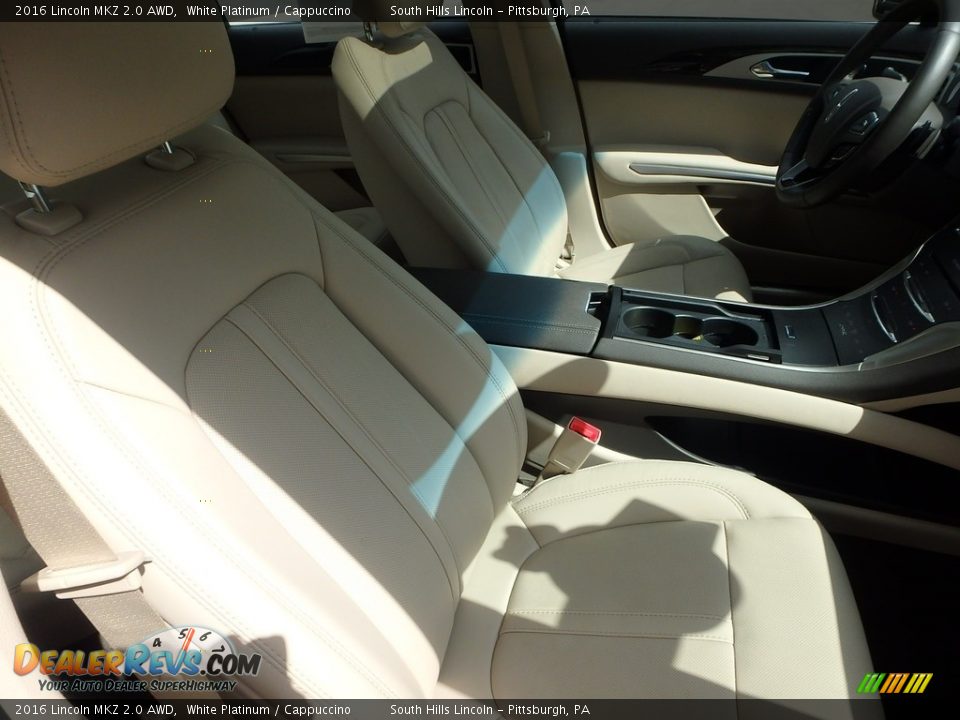 2016 Lincoln MKZ 2.0 AWD White Platinum / Cappuccino Photo #10