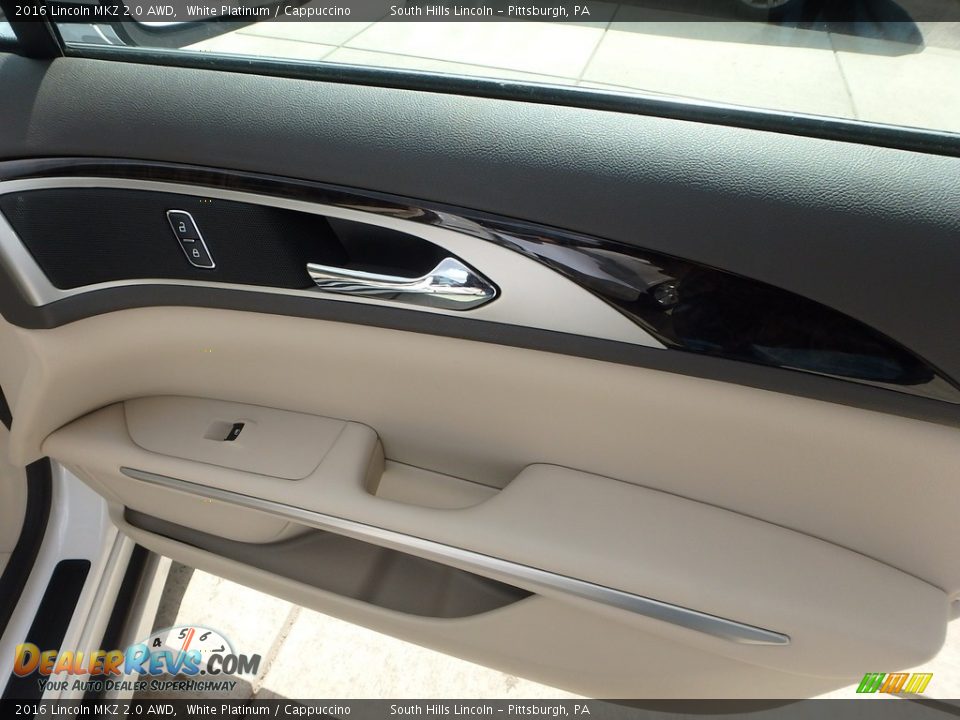 2016 Lincoln MKZ 2.0 AWD White Platinum / Cappuccino Photo #12
