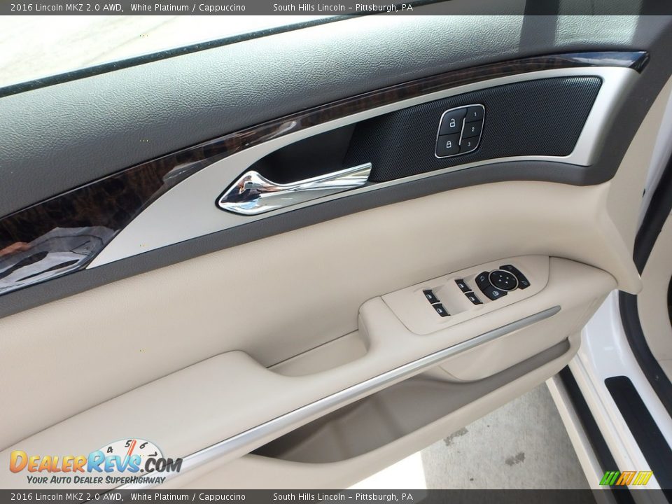 2016 Lincoln MKZ 2.0 AWD White Platinum / Cappuccino Photo #18