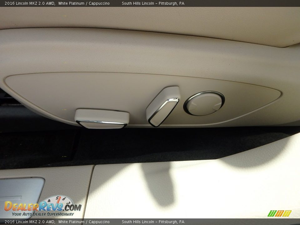2016 Lincoln MKZ 2.0 AWD White Platinum / Cappuccino Photo #19