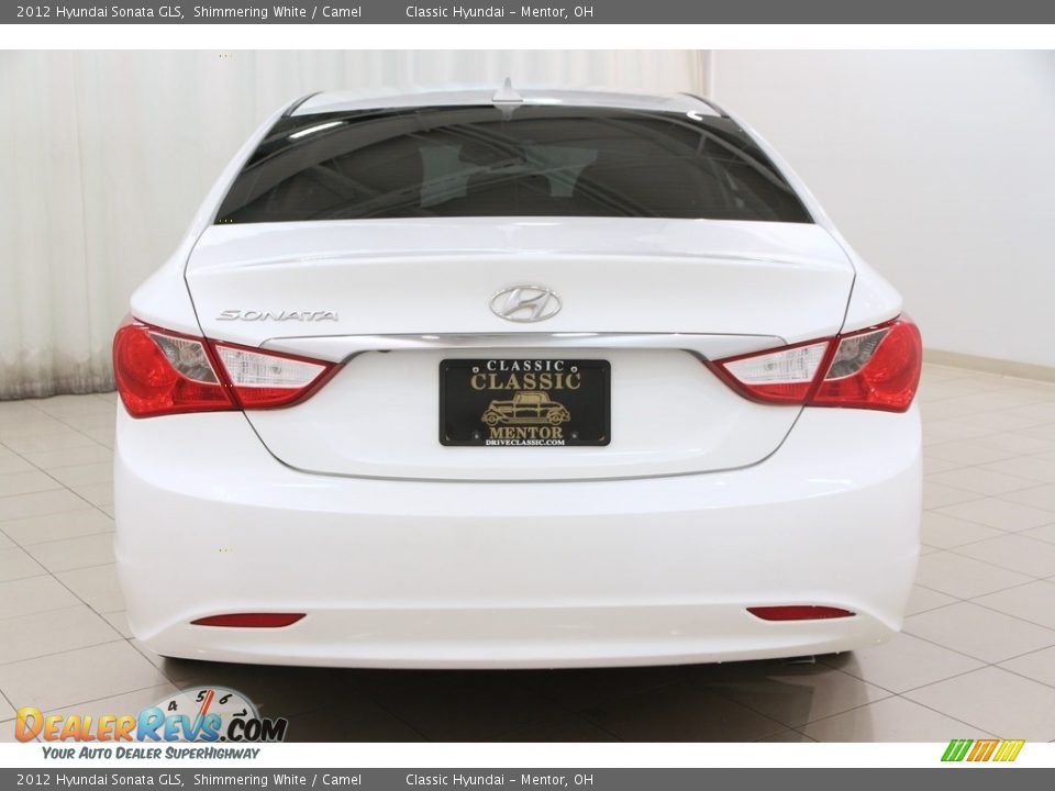 2012 Hyundai Sonata GLS Shimmering White / Camel Photo #12