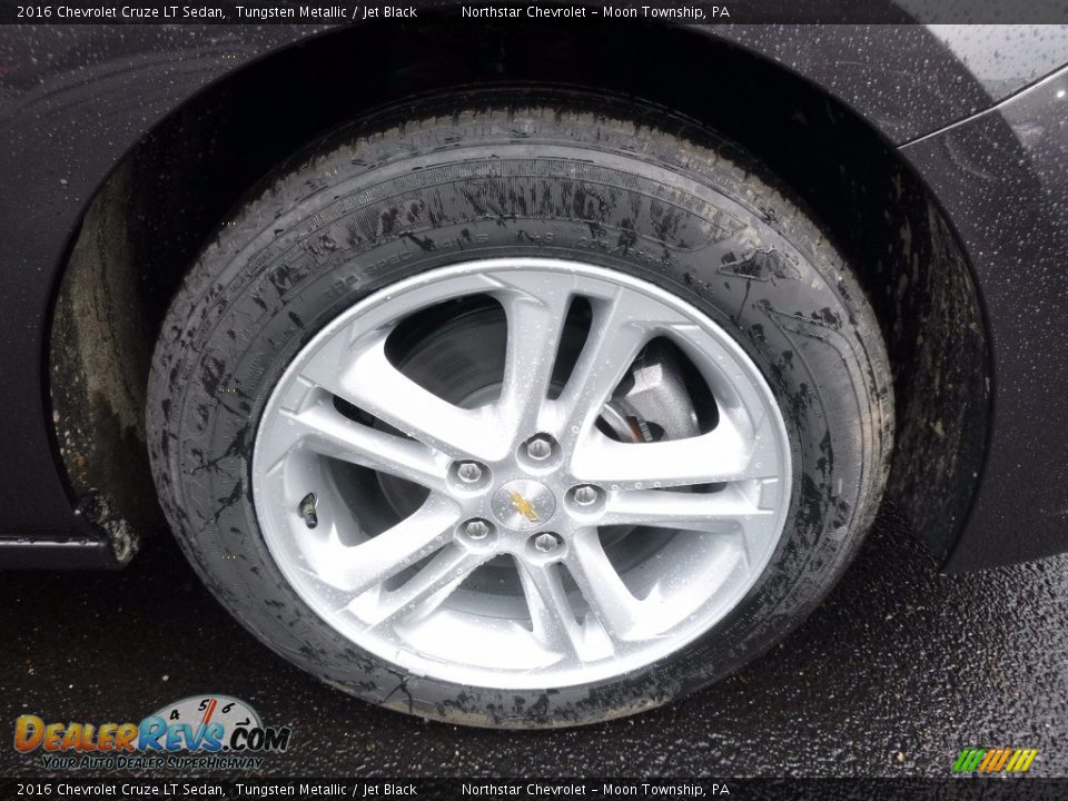 2016 Chevrolet Cruze LT Sedan Tungsten Metallic / Jet Black Photo #9
