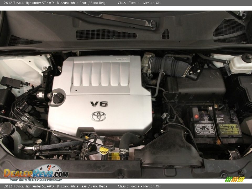 2012 Toyota Highlander SE 4WD Blizzard White Pearl / Sand Beige Photo #21