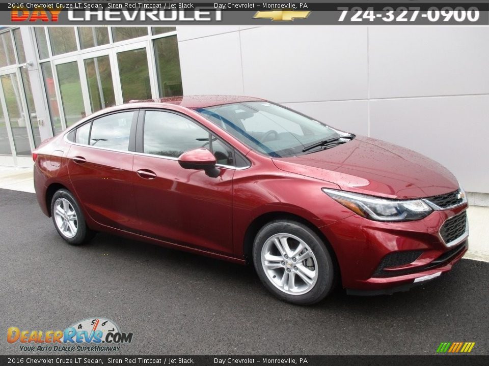 2016 Chevrolet Cruze LT Sedan Siren Red Tintcoat / Jet Black Photo #1