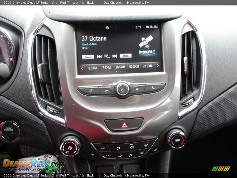 2016 Chevrolet Cruze LT Sedan Siren Red Tintcoat / Jet Black Photo #15