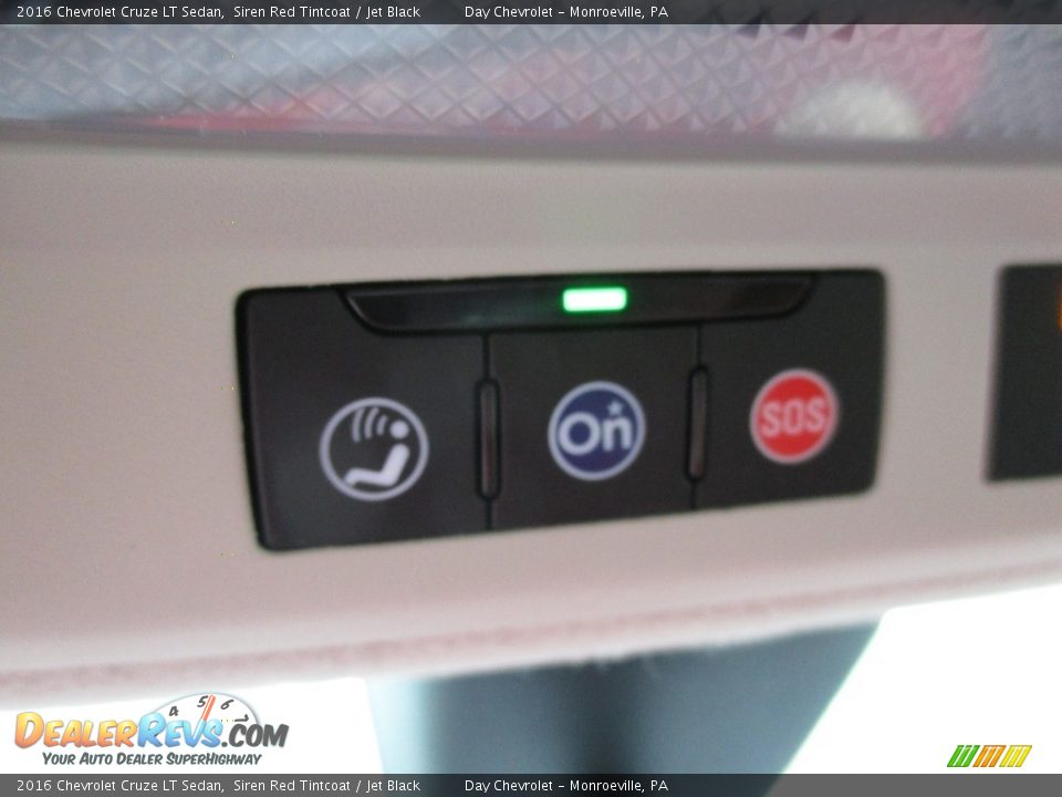 2016 Chevrolet Cruze LT Sedan Siren Red Tintcoat / Jet Black Photo #17