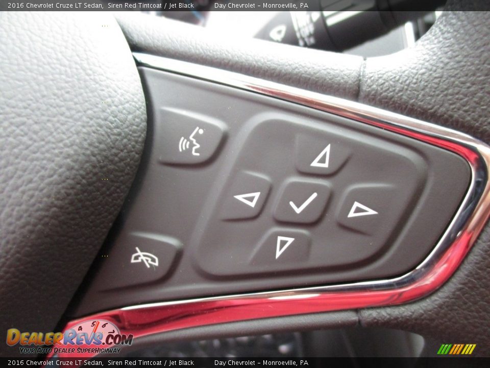 2016 Chevrolet Cruze LT Sedan Siren Red Tintcoat / Jet Black Photo #18