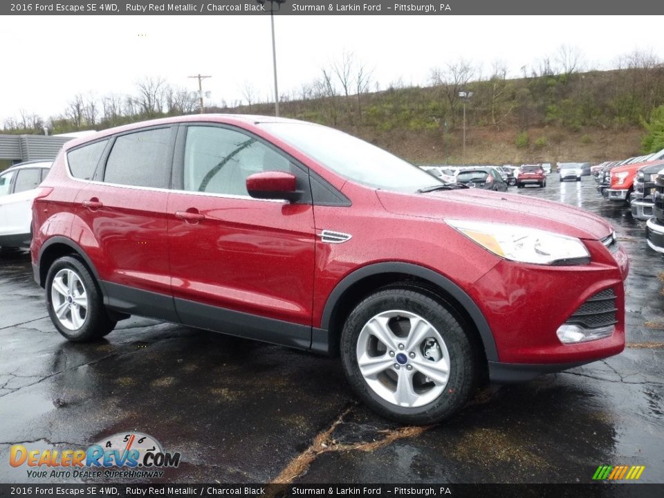 2016 Ford Escape SE 4WD Ruby Red Metallic / Charcoal Black Photo #1