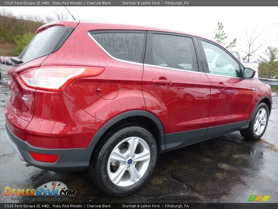 2016 Ford Escape SE 4WD Ruby Red Metallic / Charcoal Black Photo #2