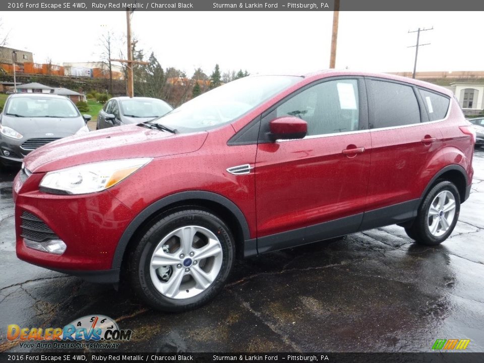 2016 Ford Escape SE 4WD Ruby Red Metallic / Charcoal Black Photo #5
