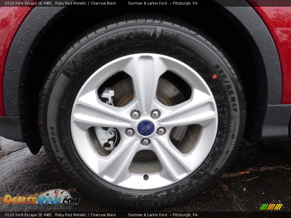 2016 Ford Escape SE 4WD Ruby Red Metallic / Charcoal Black Photo #6