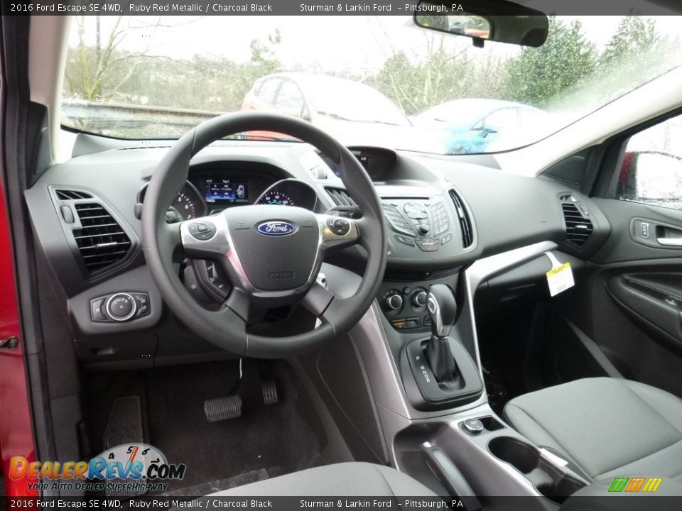 2016 Ford Escape SE 4WD Ruby Red Metallic / Charcoal Black Photo #9