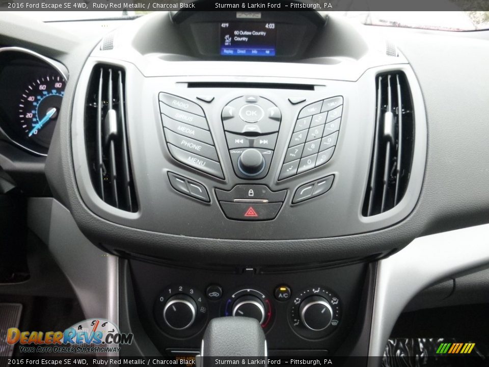 2016 Ford Escape SE 4WD Ruby Red Metallic / Charcoal Black Photo #15
