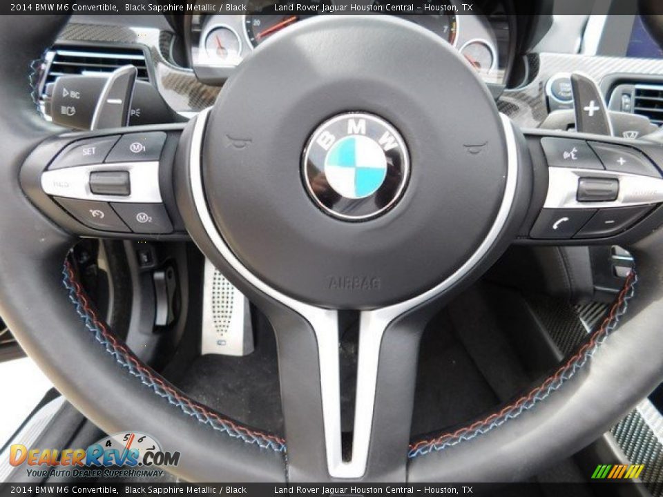 2014 BMW M6 Convertible Black Sapphire Metallic / Black Photo #22