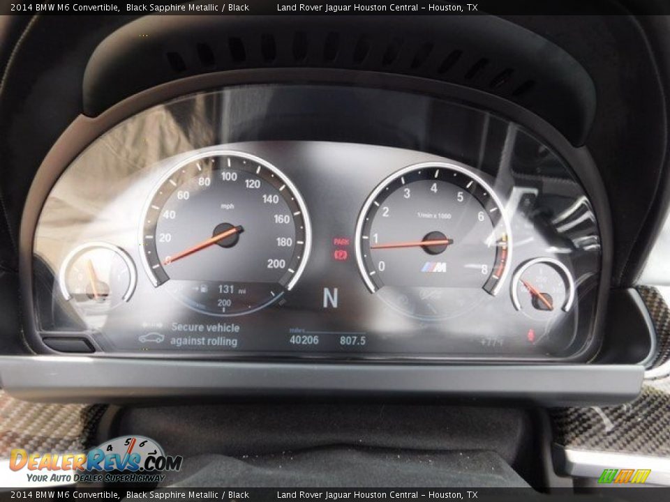 2014 BMW M6 Convertible Black Sapphire Metallic / Black Photo #23