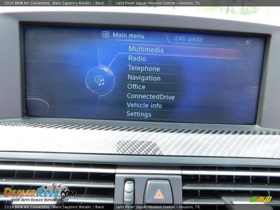 2014 BMW M6 Convertible Black Sapphire Metallic / Black Photo #24