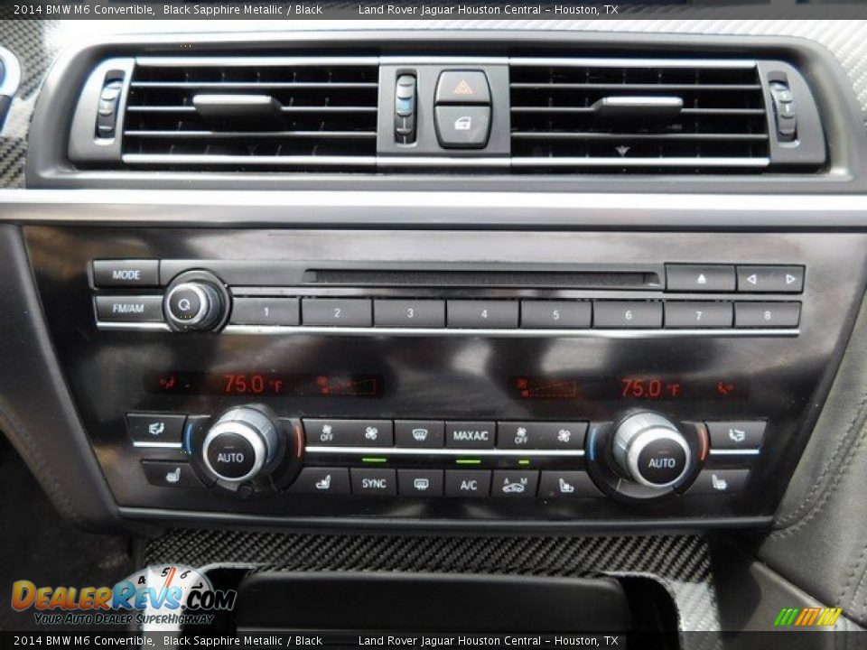 2014 BMW M6 Convertible Black Sapphire Metallic / Black Photo #25