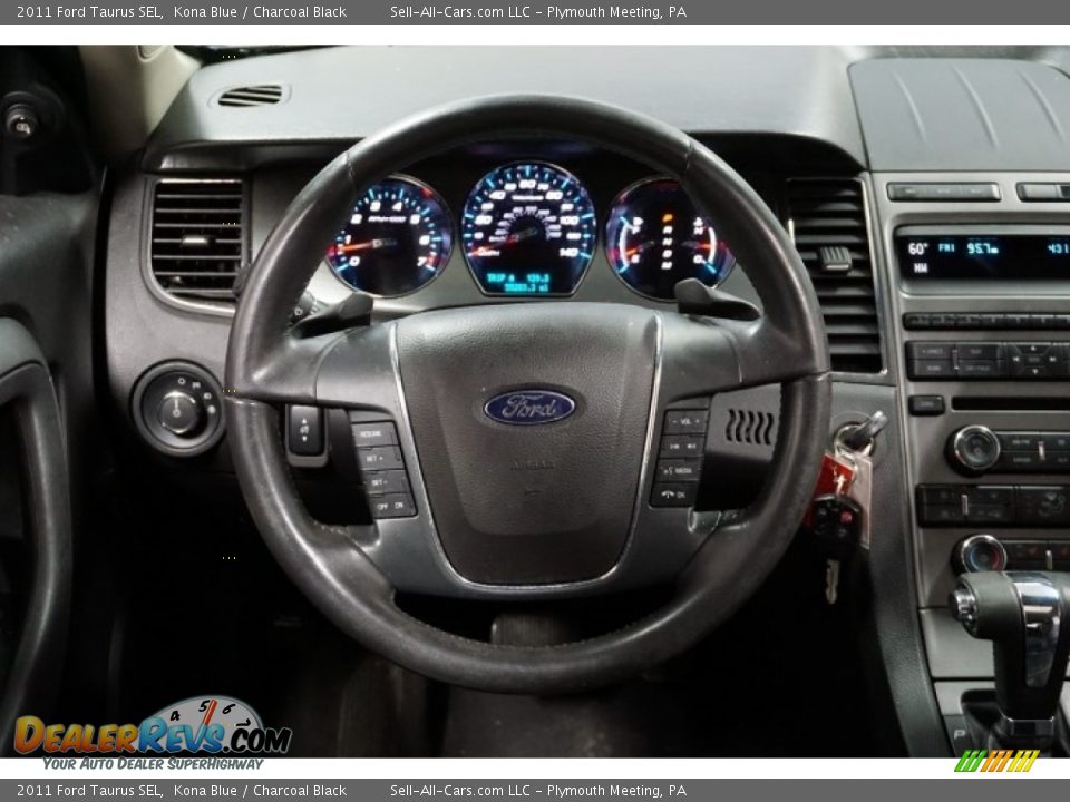 2011 Ford Taurus SEL Kona Blue / Charcoal Black Photo #28