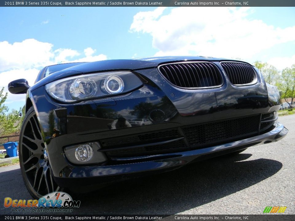 2011 BMW 3 Series 335i Coupe Black Sapphire Metallic / Saddle Brown Dakota Leather Photo #1
